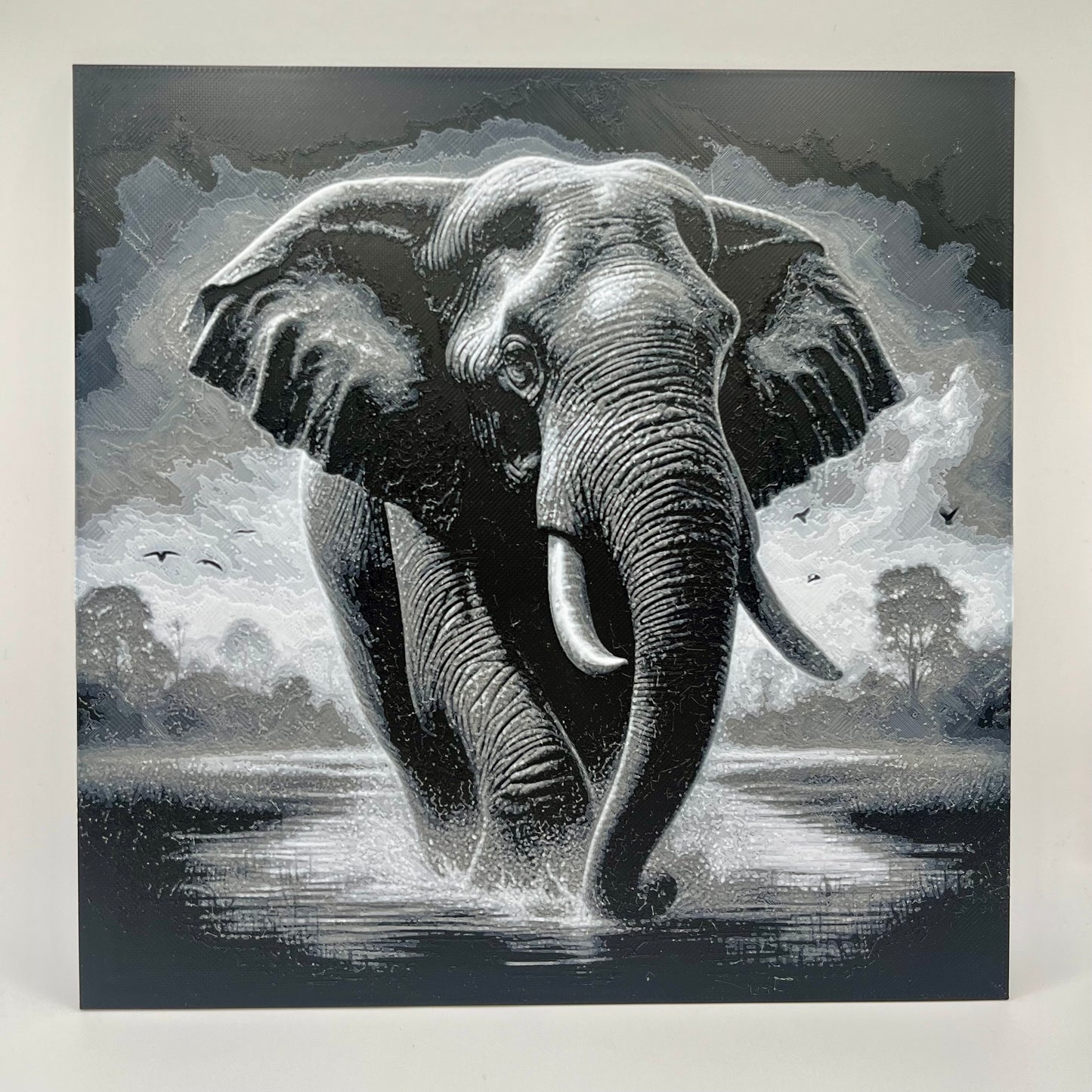 Peinture 3D élèphant