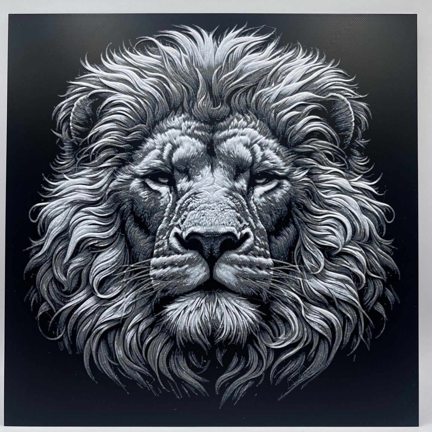 Peinture 3D Lion Hueforge